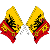 Deux drapeaux Canton de Genève, Suisse