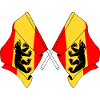 Deux drapeaux Berne Suisse