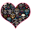 Buntes dekoratives Skullmuster
