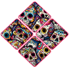 Buntes dekoratives Skullmuster