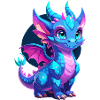 Cute Blue Scaled Dragon