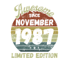Awesome since November 1987 - Birthday