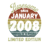 Awesome since January 2008 - Birthday