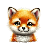 renard mignon renard petit design