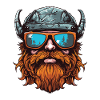 Viking Head Party Warrior
