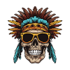 Apache Skull Indian