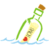 A bottle in the sea