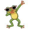 Cool Dancing Frog With Sunglasses