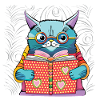 le chat qui lit