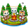 Camping Kawaii Cats