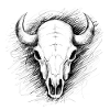 Bull Skull Power T-Shirt