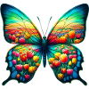 Butterfly tulip tulips Holland