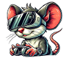 Science Fiction Mus Rat Virtual Reality Gamer