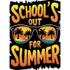 Summer Schoolout Sunset Design