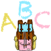 ABC with backpack
