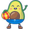 Lustige Avocado