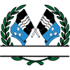Flags Aargau Switzerland laurel wreath banner