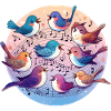 Birds sing on sheet music