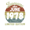 Awesome since June 1978 - Birthday