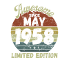 Awesome since May 1958 - Birthday