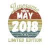 Awesome since May 2018 - Birthday