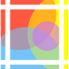 Geometric play of colours