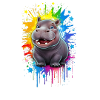 Graffiti Hippopotame