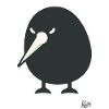 Funny Kiwi Bird