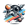 Retro Astronaut Space Adventure Planet
