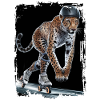 Leoparden Skateboard-Geschenk
