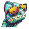 chameleon, sunglasses, summer, gift