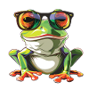 Frog, frogs, sunglasses, summer, gift