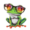 Frog, frogs, sunglasses, summer, gift