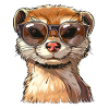 Mongoose, mongoose, sunglasses, summer, gift