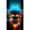 Wallcraft Burning Skull