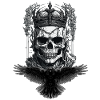 Skull Halloween Raven King