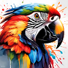 Parrot coloured