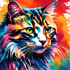 Bunte Katze