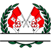 Flags Obwalden Switzerland laurel wreath banner