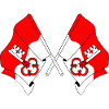 Deux drapeaux d’Obwald Suisse
