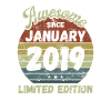Awesome since January 2019 - Birthday