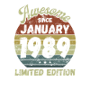 Génial depuis janvier 1989 - Anniversaire