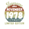 Awesome since November 1978 - Birthday