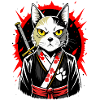 Samurai cat