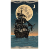 Vaisseau lunaire nocturne