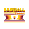 Cool Retro Baseball Summer Design
