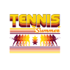 Retro Tennis Summer Design