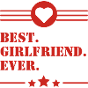 Best GIRLFIREND Ever Herz rot