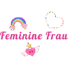 Feminine Woman, Rainbow, Heart, LGBTQ