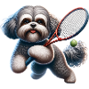 Bolonka Zwetna Dog Tennis Player